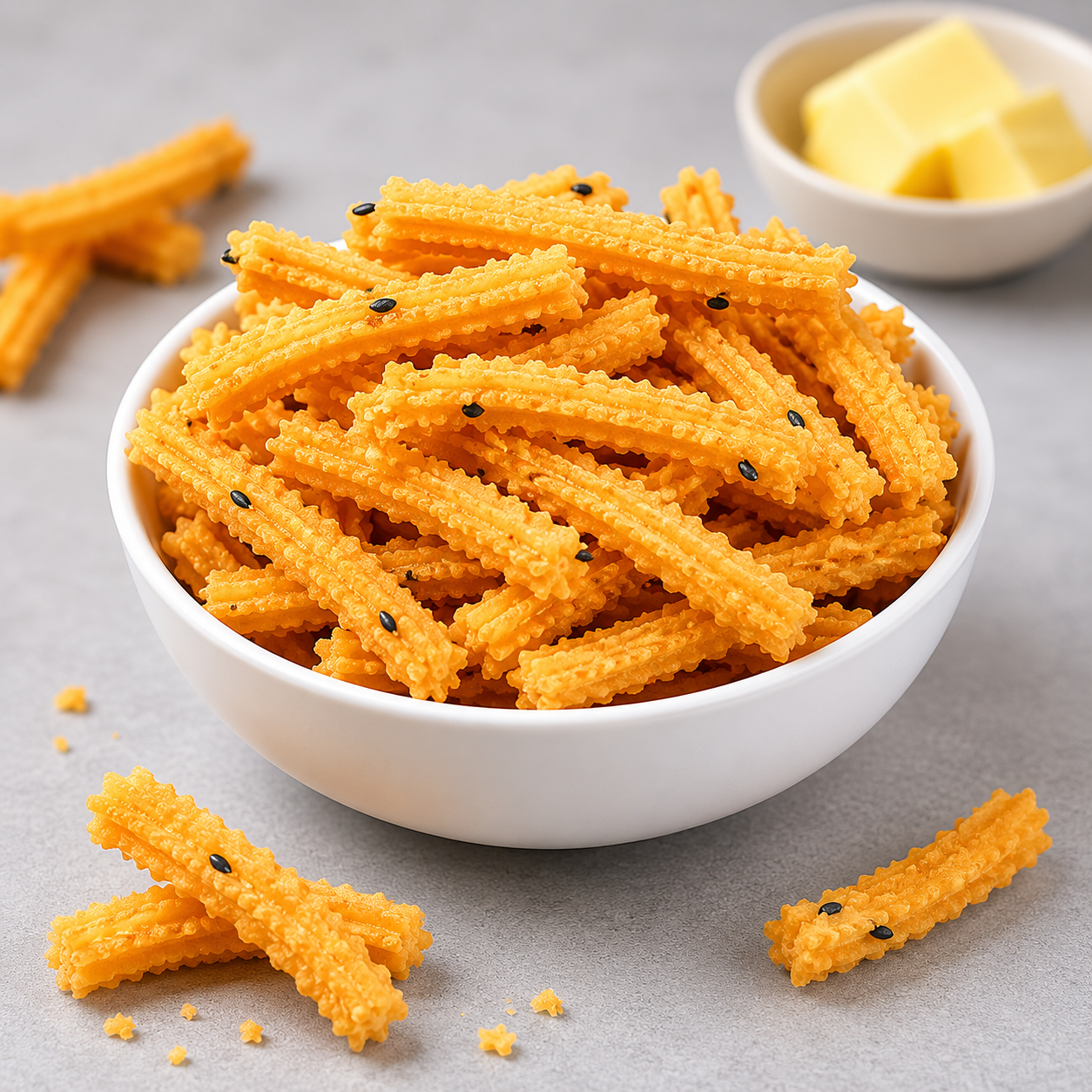 Butter Murukku (வெண்ணெய் முறுக்கு)